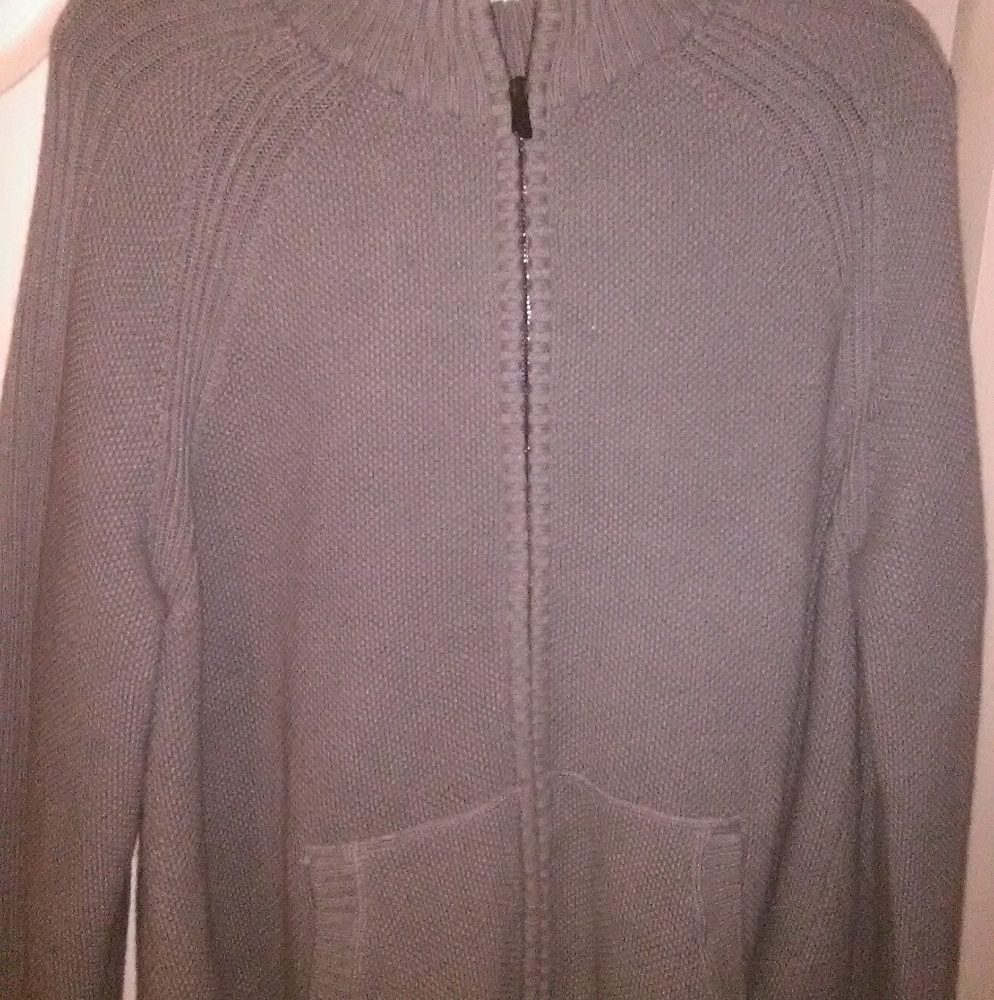 Zip up knit jacket